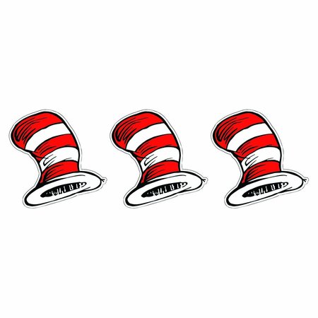 EUREKA The Cat in the Hat™ Hats Paper Cut-Outs, 36 Pieces, PK3 841300